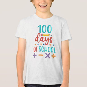 100 Days of School Celebration Tri-Blend Shirt