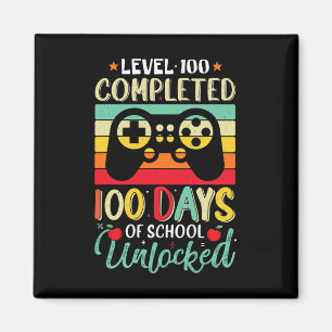 100 Days Of School Complete Gamer Boy Level Unlock Magnet