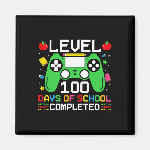 100 Days Of School Completed Gaming Toddler Boy Magnet