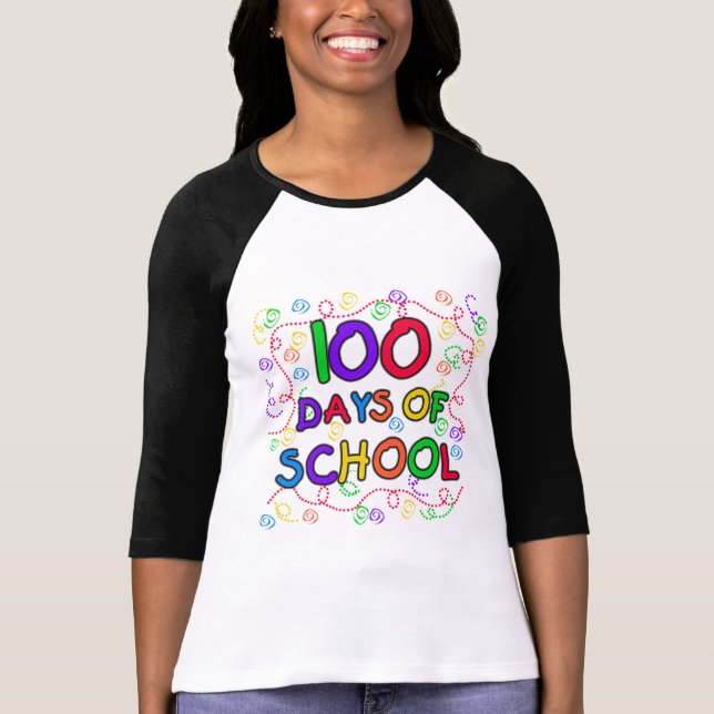 100 Days of School Confetti Tshirts and Gifts (Front)