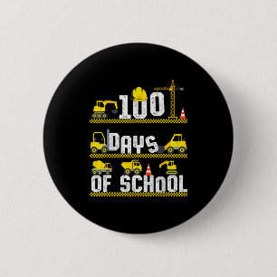 100 Days Of School Construction Truck 100th Day Bo 6 Cm Round Badge