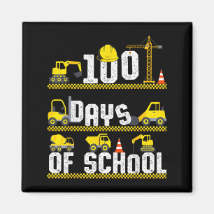 100 Days Of School Construction Truck 100th Day Bo Magnet