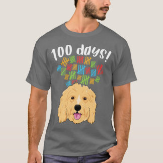 100 Days of School Costume Boy Girl Dog Doodle T-Shirt
