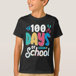 100 Days Of School Cute Class Kids Pupil  T-Shirt
