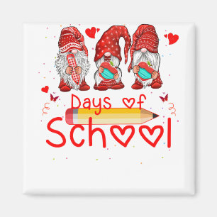 100 Days Of School Cute Gnomes Virtual Learning Magnet