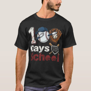 100 Days of School Dabbing Baseball T-Shirt