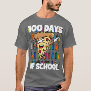 100 Days of School Dabbing Pepperoni Pizza Slice  T-Shirt