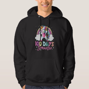 100 Days Of School  Dabbing Unicorn Girls Costume Hoodie