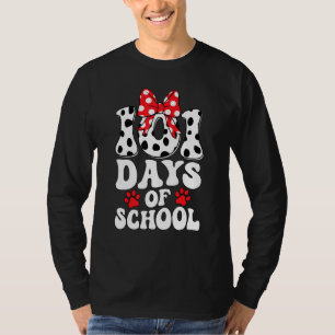 100 Days Of School Dalmatian Dog 100 Days Smarter T-Shirt