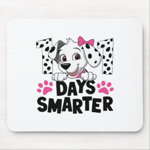 100 Days Of School Dalmatian Dog Boys Kids 100 Day Mouse Pad