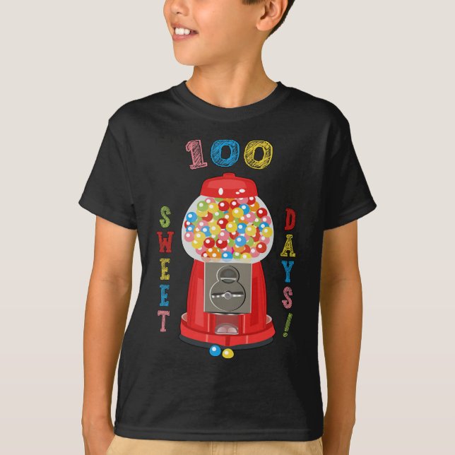 100 Days of School Design 100 Days of School Gumba T-Shirt (Front)