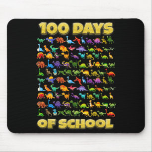 100 Days Of School Dinosaur 100 Days Smarter Mouse Pad