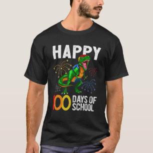 100 Days Of School Dinosaur T Rex Pencil Backpack T-Shirt