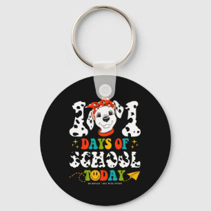 100 Days Of School Dog Boys Dalmatian Girls 100 Da Key Ring