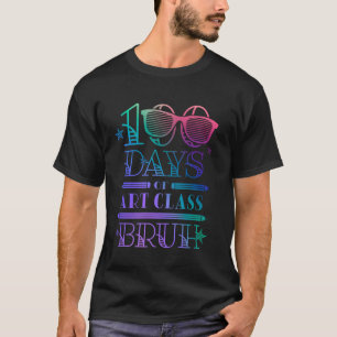 100 Days of School Elementary Art Student Teacher T-Shirt