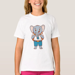 100 Days OF School Elephant Teacher Zoo Themed T-Shirt