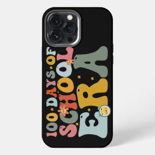 100 Days Of School Era Groovy Teacher Kids iPhone 13 Pro Max Case
