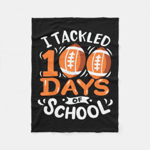 100 Days Of School Football I Tackled 100 Days Of Fleece Blanket