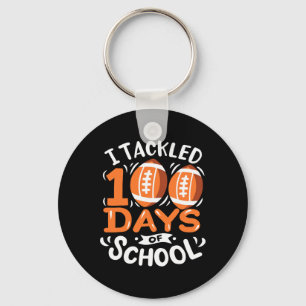 100 Days Of School Football I Tackled 100 Days Of  Key Ring