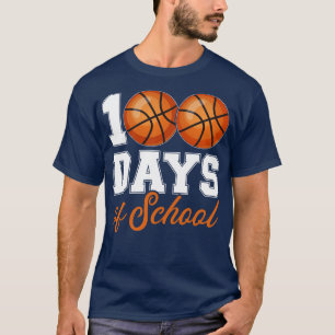 100 days of school for 100th day basketball studen T-Shirt
