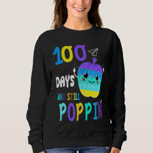 100 Days of School for Fidget Popit  Boys Girls Sweatshirt
