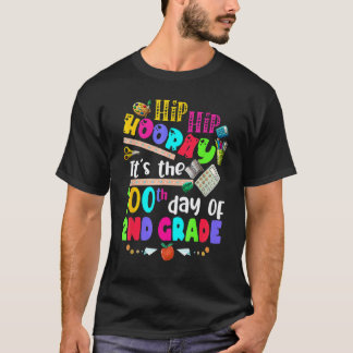 100 Days Of School For Kids Boys 2nd Grade Teacher T-Shirt