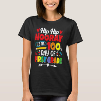 100 Days Of School For Kids Boys First Grade Teach T-Shirt