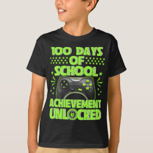 100 Days Of School For Kids Video Games Boy Girl T-Shirt
