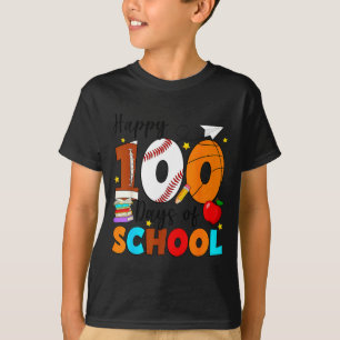 100 Days Of School For Teacher Kids Boys Girls 100 T-Shirt