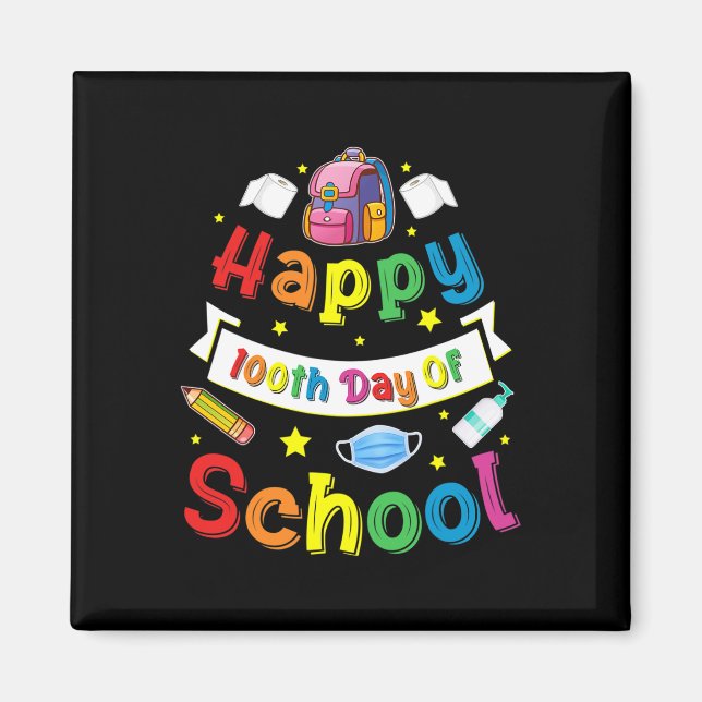 100 Days Of School For Teachers And Students Gift  Magnet (Front)