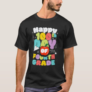 100 Days Of School Fourth Grade Brighter Teacher A T-Shirt