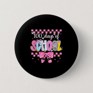 100 Days Of School Fun Milestone Clroom Kids  6 Cm Round Badge