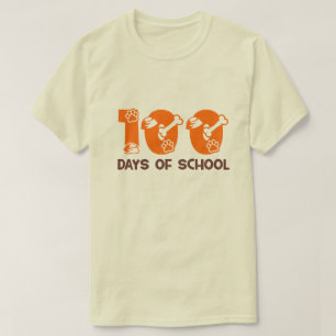 100 Days of School Funny Dog Bones T-Shirt