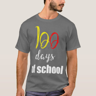 100 Days Of School funny idea design 1 T-Shirt