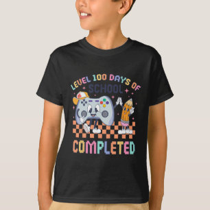 100 Days Of School Gamer Boys Kids 100th Day Of Sc T-Shirt