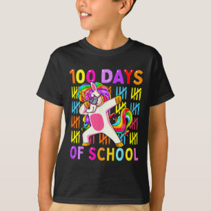 100 Days Of School Girls Kids Unicorn Lover T-Shirt