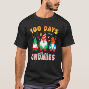 100 Days Of School Gnome Teacher Women Men Kids T-Shirt