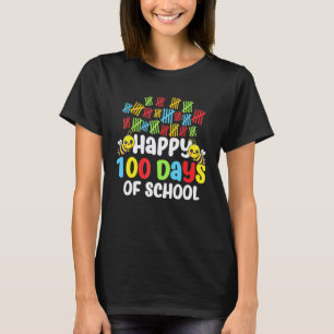 100 Days Of School Group Cute Bees Funny Teacher S T-Shirt