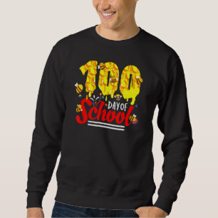 100 Days Of School Group Cute Bees Funny Teachers  Sweatshirt