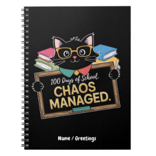 100 Days of School How This Funny Teacher Survived Notebook
