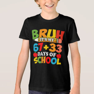 100 Days of School I Survived 6733 Tri-Blend Shirt