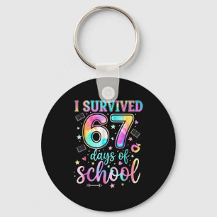 100 Days Of School I Survived 67 Days Of School Te Key Ring