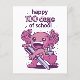100 days of school invitation