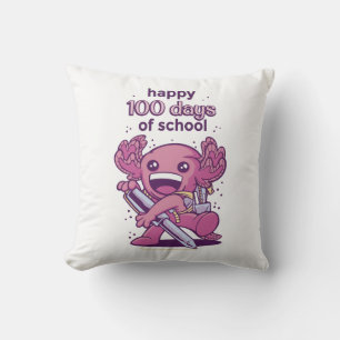 100 days of school invitation cushion
