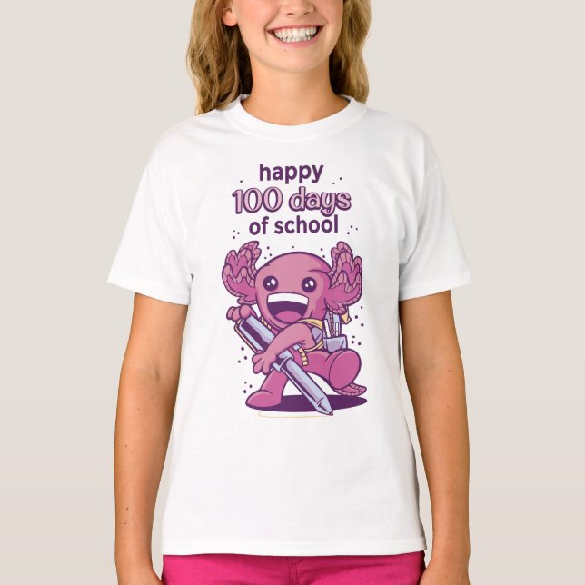 100 days of school invitation T-Shirt (Front)