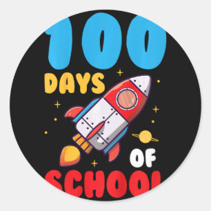 100 Days Of School Kids 100th Day Of School  Classic Round Sticker