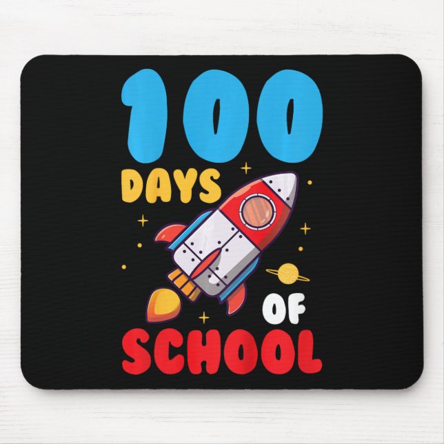 100 Days Of School Kids 100th Day Of School  Mouse Pad (Front)