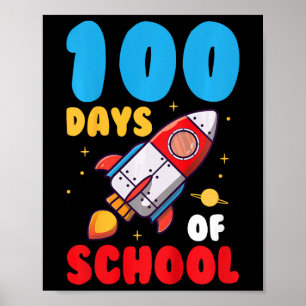 100 Days Of School Kids 100th Day Of School  Poster