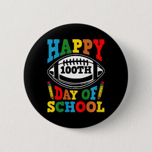 100 Days Of School Kids Boys Happy 100th Day Of Sc 6 Cm Round Badge