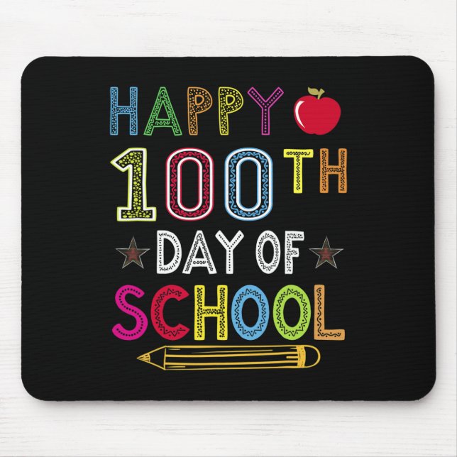 100 Days Of School Kids Gift For Student  Mouse Pad (Front)